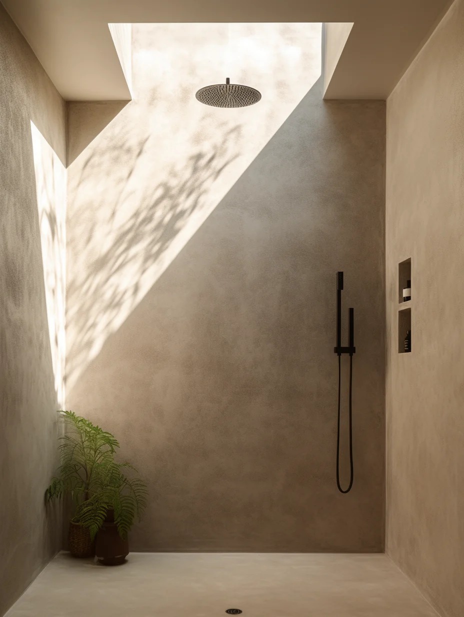 Seamless Bathroom Floor
